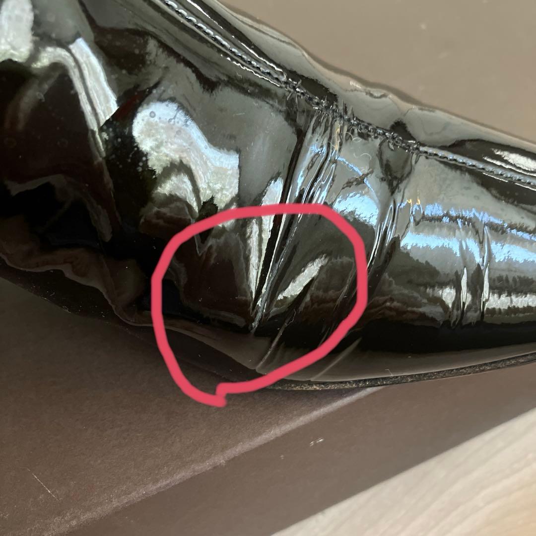 ルイヴィトン 黒エナメルショートブーツ ルイヴィトン 黒エナメルショートブーツ