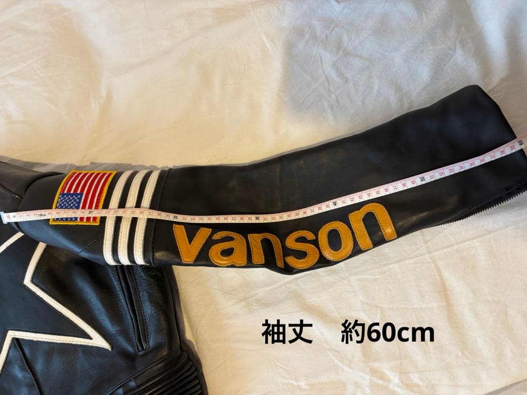 セール中‼️vanson レザー バイクジャケット ブラック 36