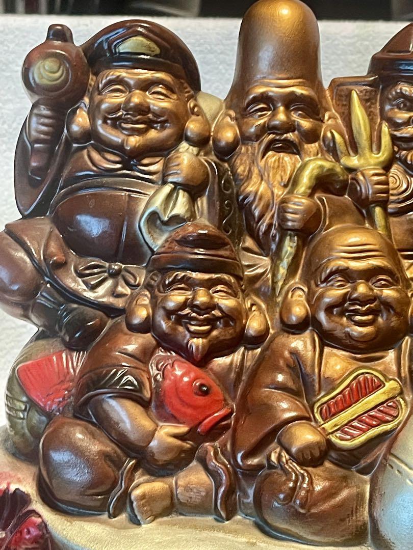 十福神像 陶器製 置物