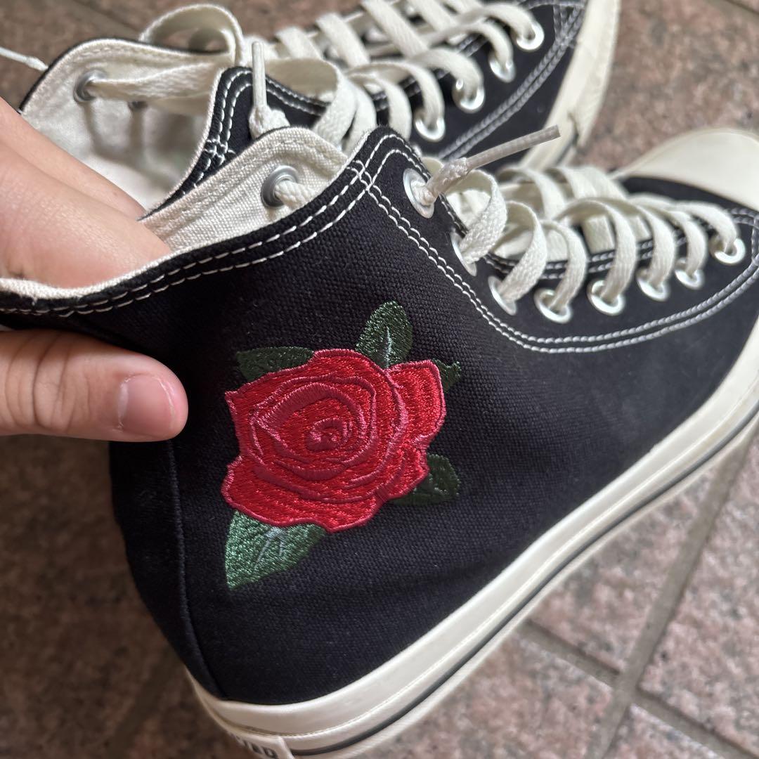 CONVERSE ROSEEMBROIDERY HI 26cm ブラック