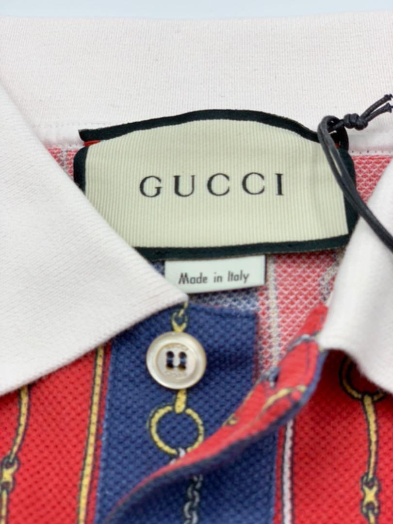激レア グッチ ポロシャツ ホースビット柄 Lサイズ qEGk8-m20511594433 希少 新品 GUCCI 新作好評