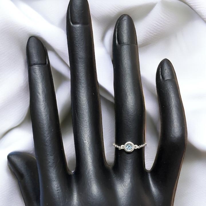 ꕤTiffany　バイ ザ ヤード リング　アクアマリンꕤ