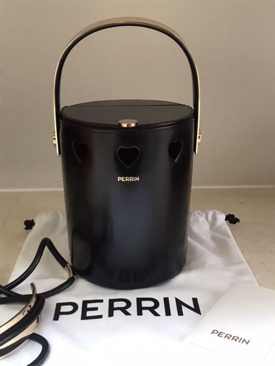 PERRIN PARIS❤︎中がRedのバケツバック　ペランパリ