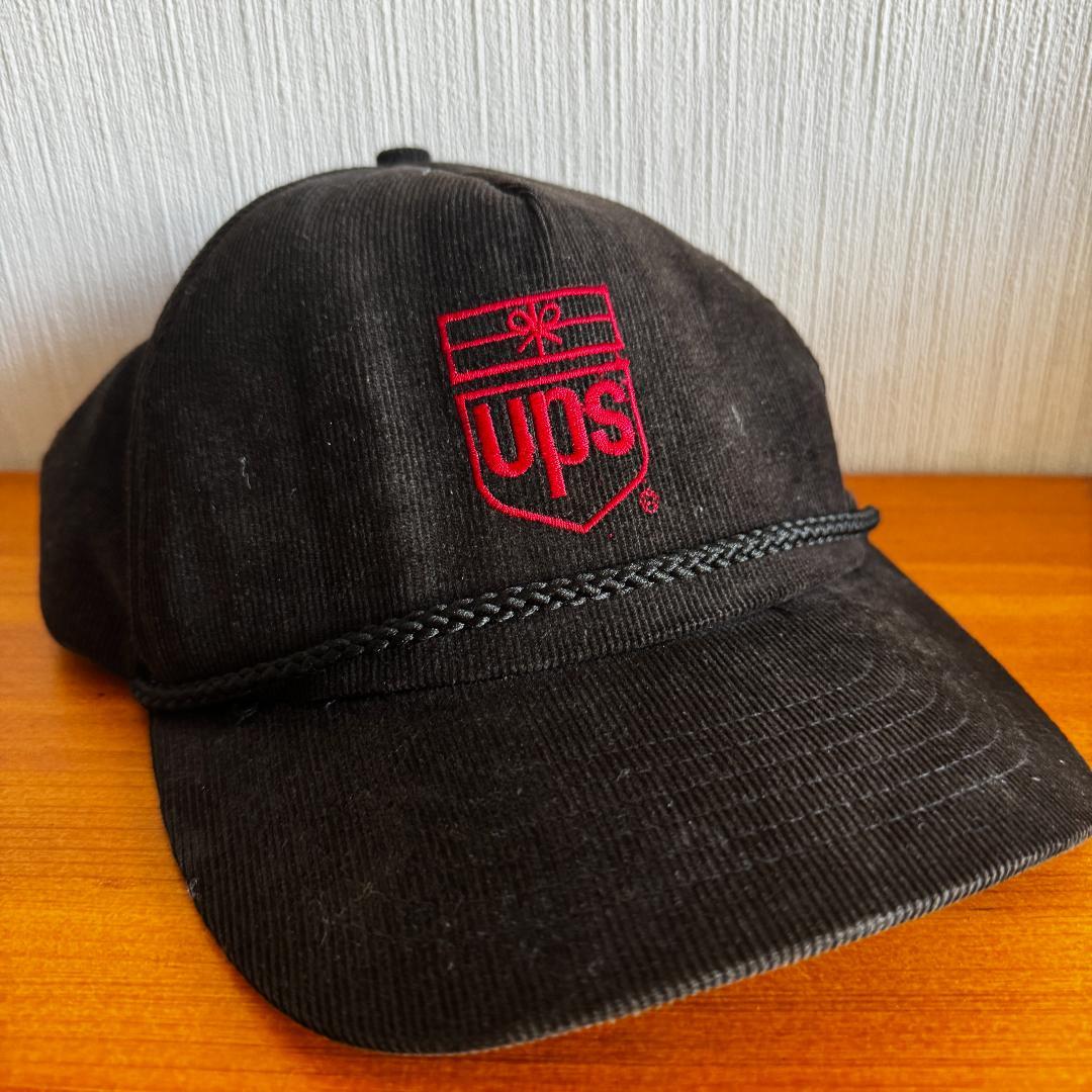 UPS トラッカーキャップ コーデュロイ ビンテージ キャップ 企業系 キャップ
