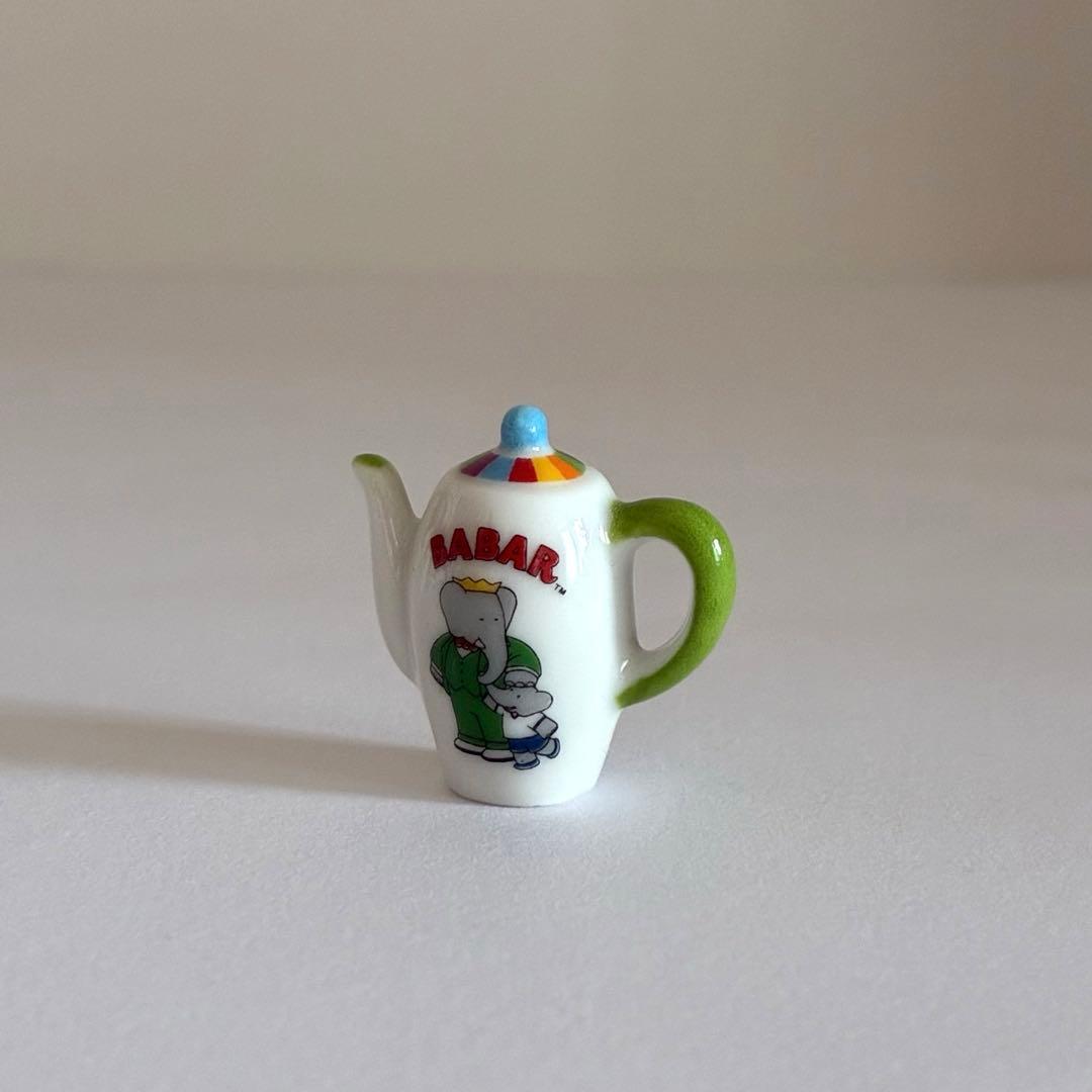 ババールのティーセット フェーブ フランス フェーヴ 陶器 ミニチュア ゾウ NEXPOTALLINN_EU