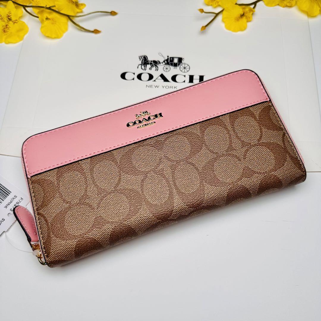 Coachレディース長財布コーチ新商品