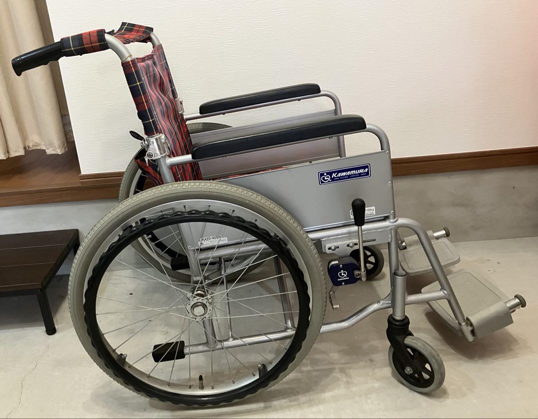 【KAWAMURA】介助用車椅子　折りたたみ　介護 介助