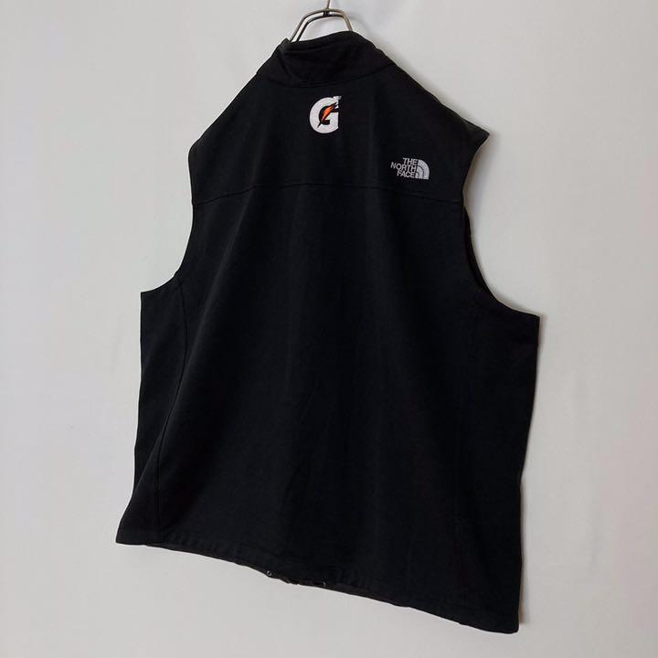 【レア】ノースフェイス　企業ロゴ　ベスト　くろ　メンズ2XL_画像1