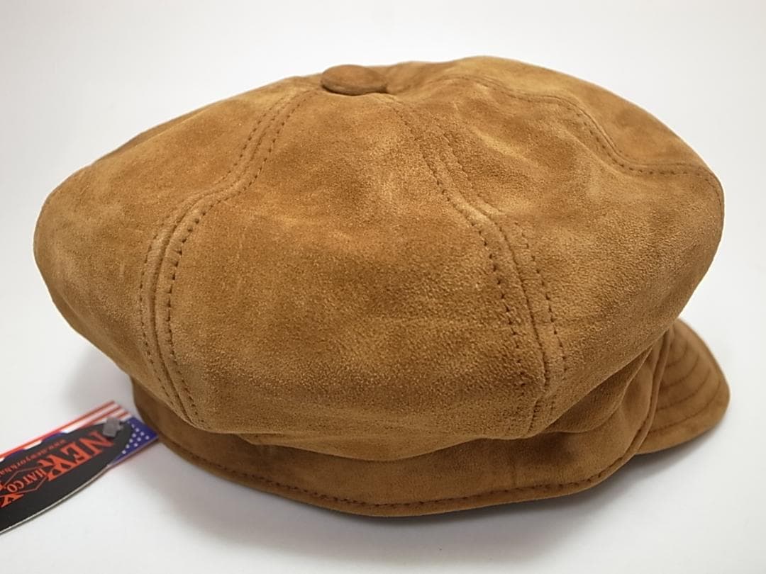 USA製ニューヨークハットSuede Spitfire革製レザーRust L新品 USA製ニューヨークハットSuede Spitfire革製レザーRust L新品