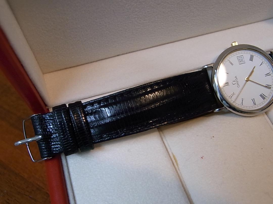 OMEGA DeVille Silver Mens quartz 良好動作品