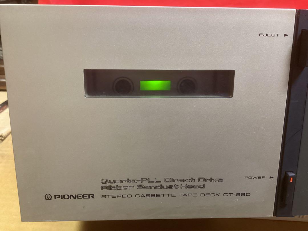 パイオニア カセットデッキ CT-980 ジャンク品1981年製 取説付き
