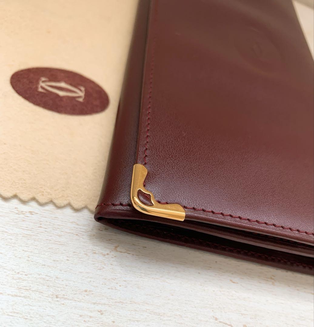 【未使用】Cartier カルティエ 長財布　マストライン　バーガンディー