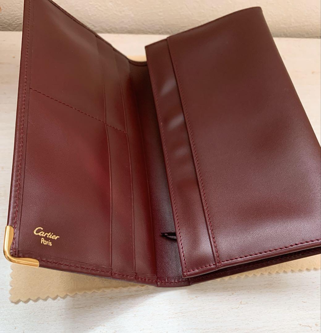 【未使用】Cartier カルティエ 長財布　マストライン　バーガンディー