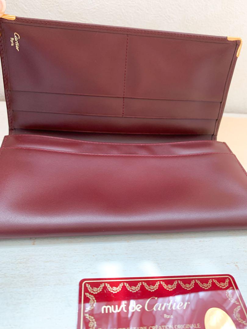 【未使用】Cartier カルティエ 長財布　マストライン　バーガンディー