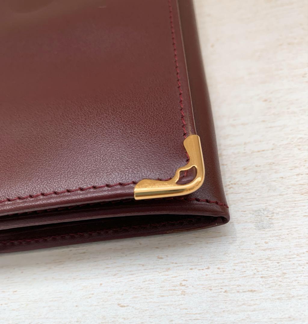 【未使用】Cartier カルティエ 長財布　マストライン　バーガンディー