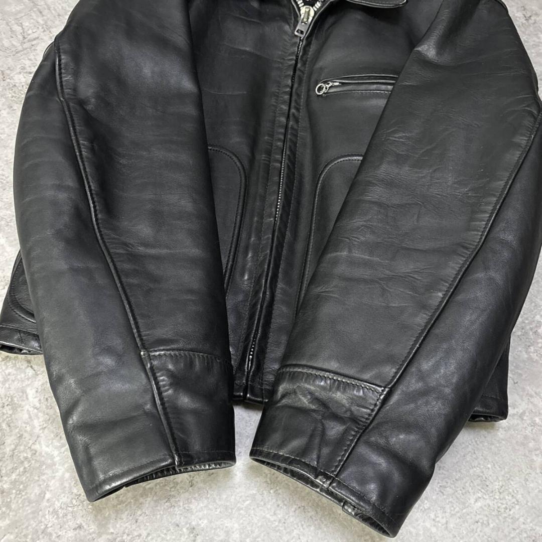 USA ショット 658 襟付き シングルライダース レザージャケット USA ショット 658 襟付き シングルライダース レザージャケット