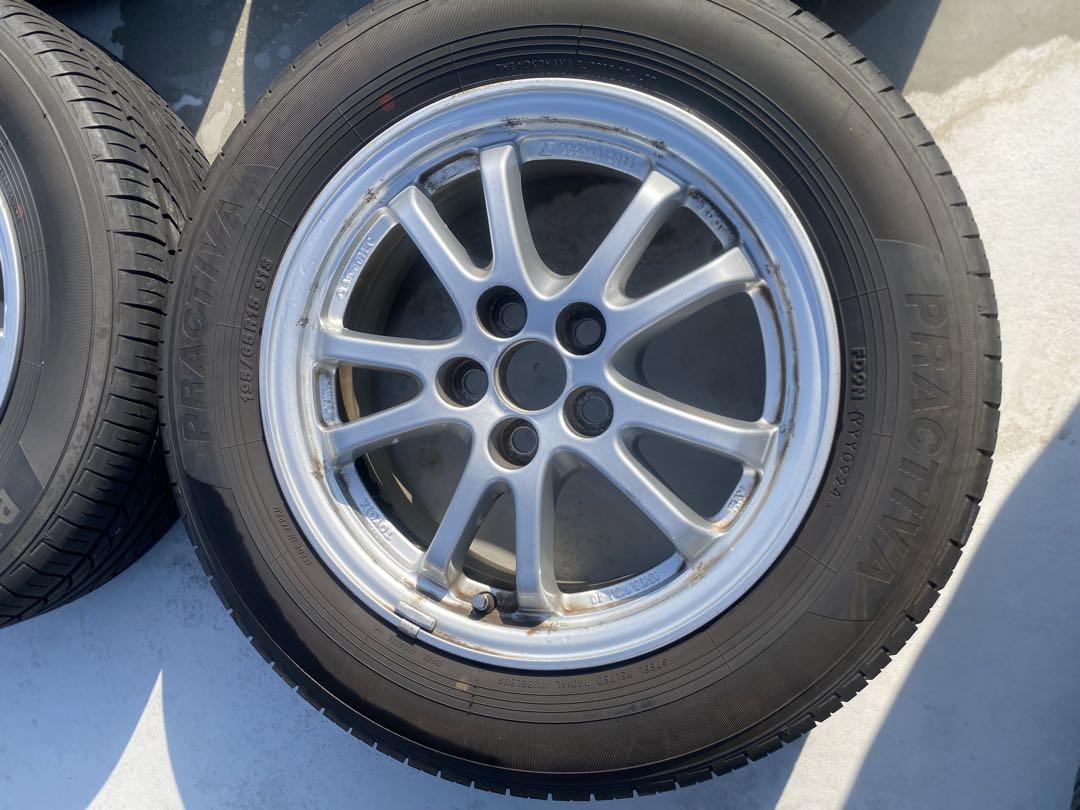 プリウス 夏タイヤ ホイールセット 195/65R15 トヨタ純正 24年製