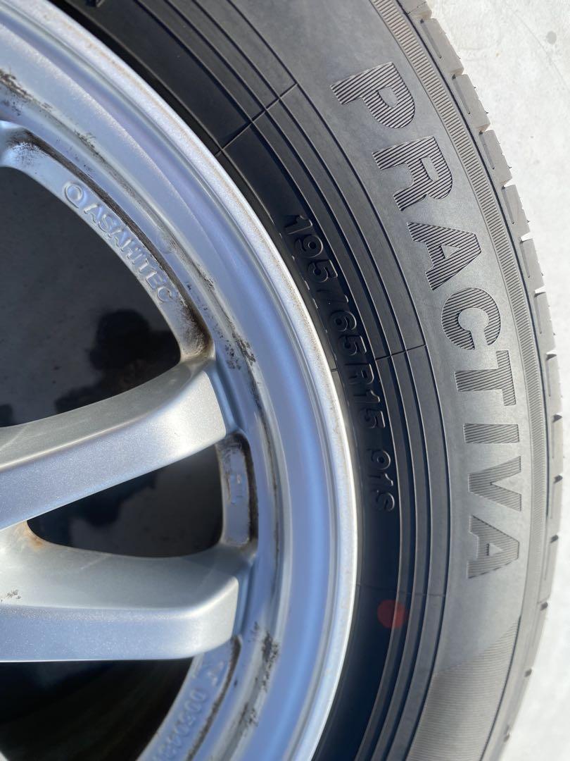 プリウス 夏タイヤ ホイールセット 195/65R15 トヨタ純正 24年製
