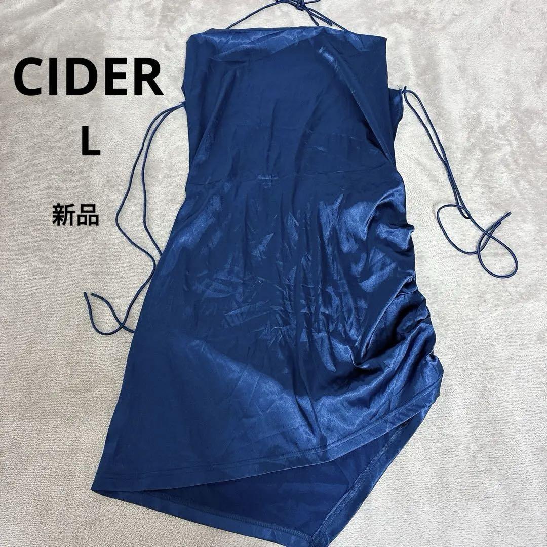 DESCENTE ノースリーブミニワンピース ネイビー CIDER ネイビー ノースリーブ ミニワンピース - メルカリ