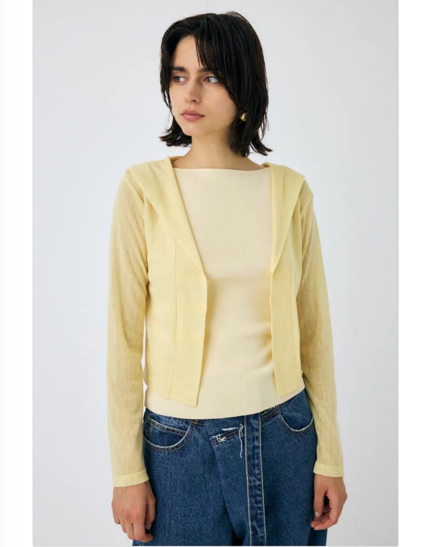 moussy SHEER CUT フーディ