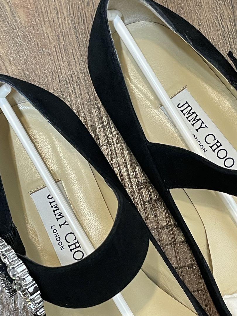 のこ様 JIMMY CHOO ブラック スエード フラットシューズ