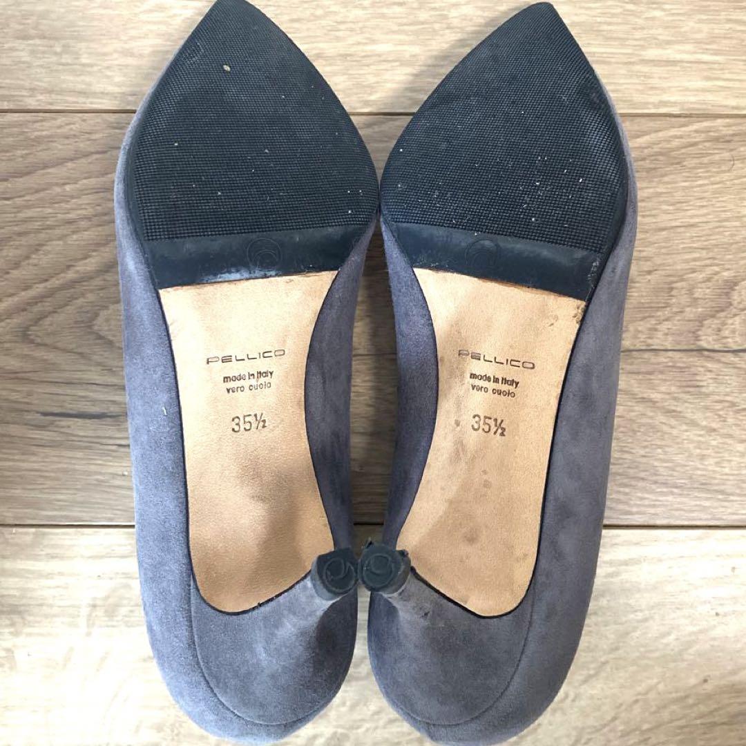 PELLICO グレー スエード ハイヒール　35 1/2
