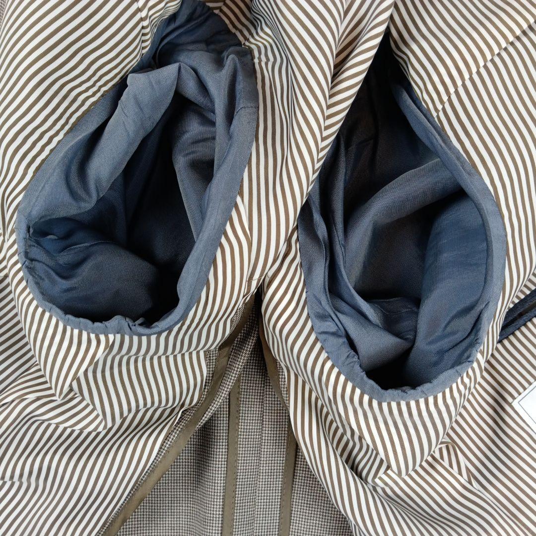 【美品】AOKI レミュー レダ スーツ　セットアップ Y6 ブラウン 背抜き