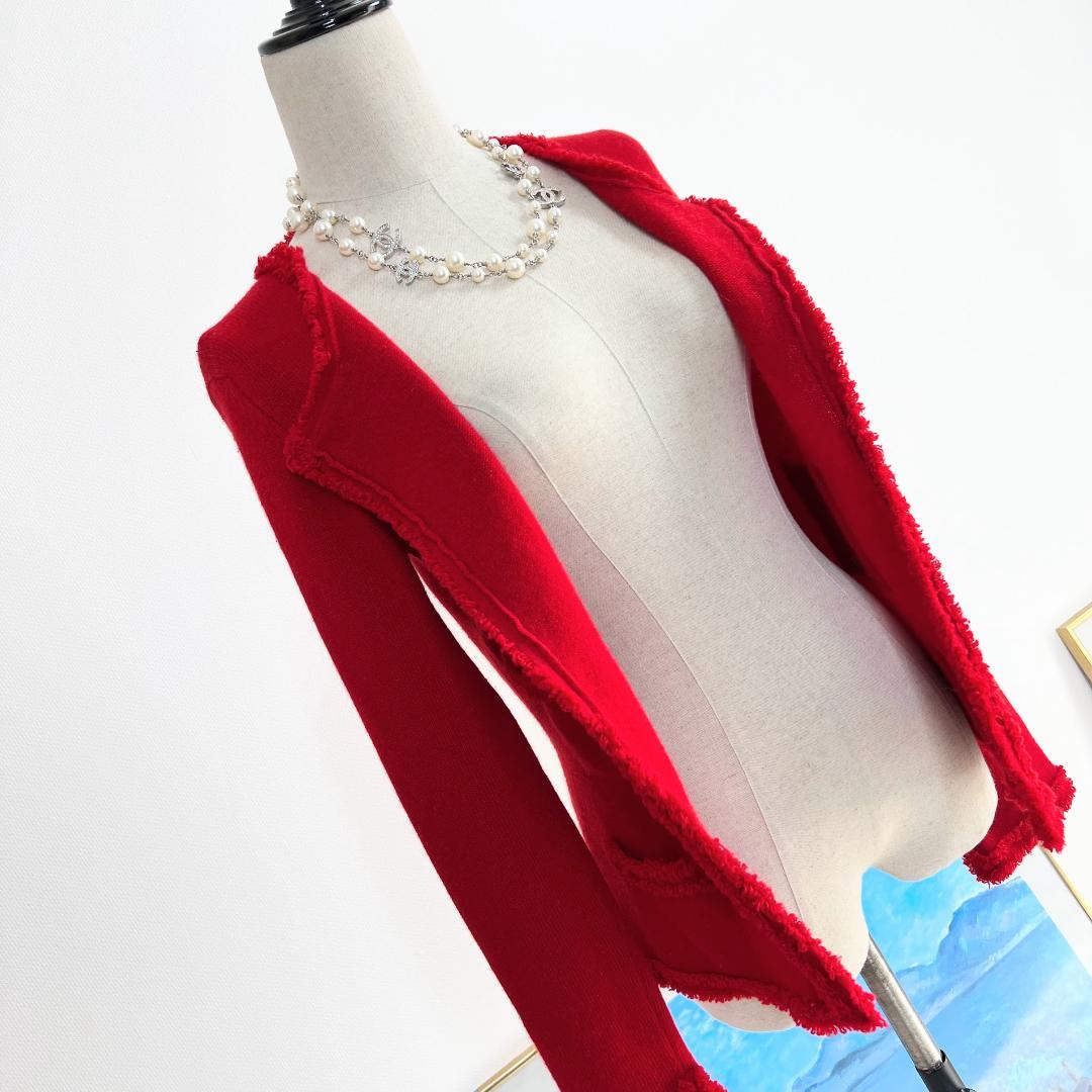 ☆CHANEL☆美品☆カシミヤ100☆4ポケット☆ノーカラー☆ジャケット