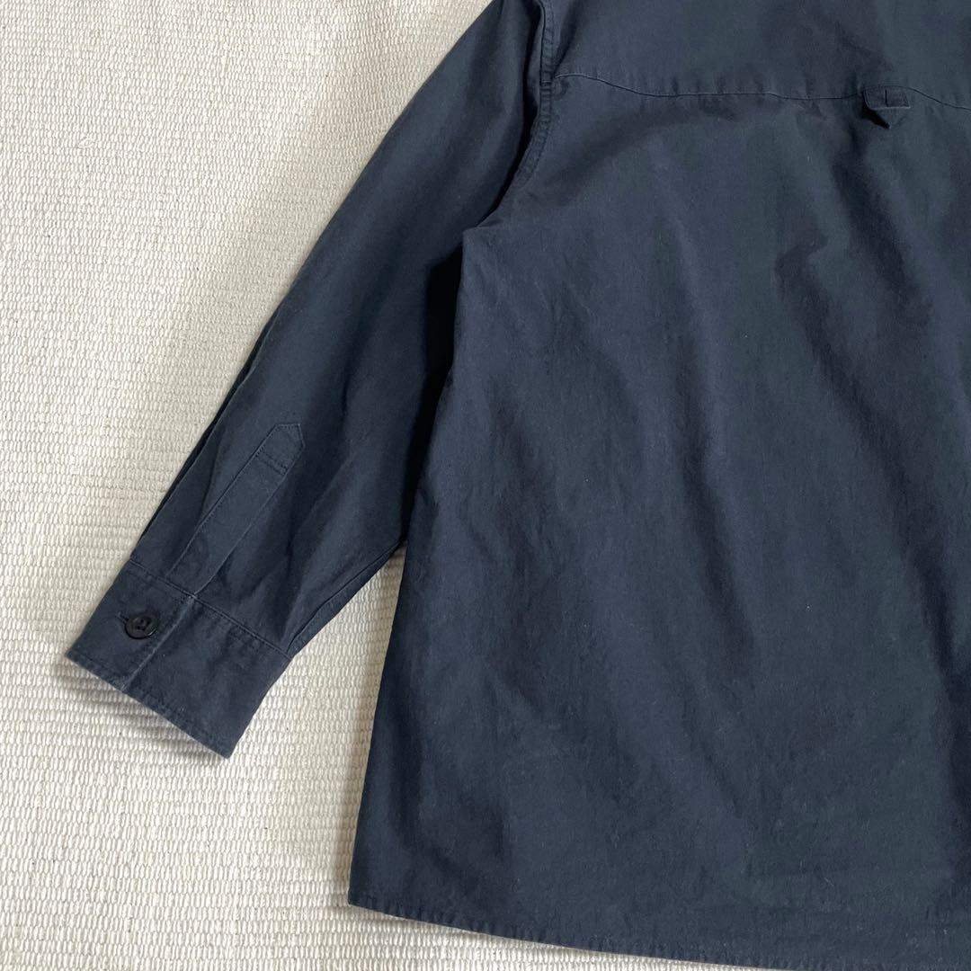 正規品 MHL コットン ブラウス ハーフボタンプルオーバーシャツ トップス