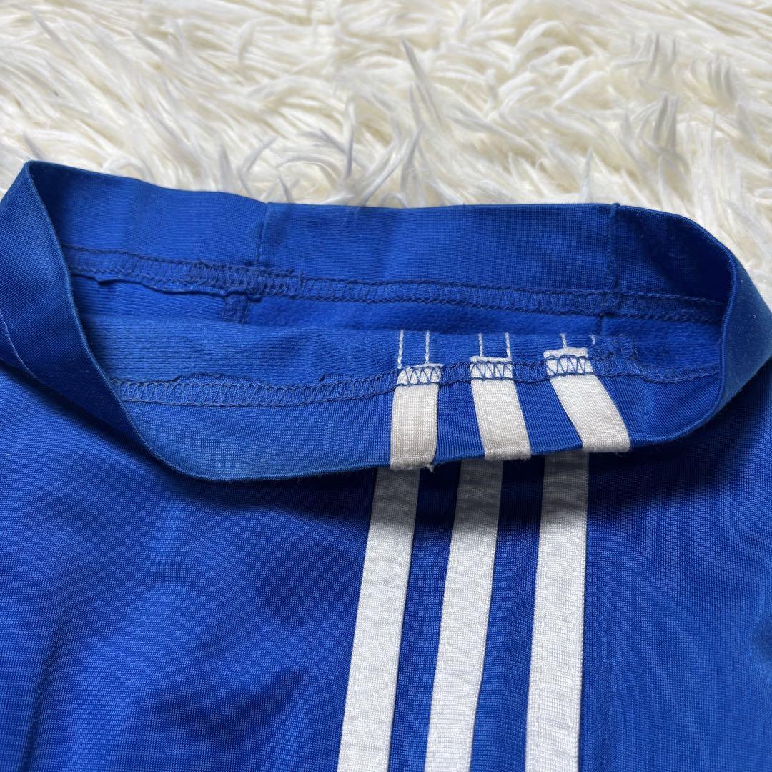 銀タグ adidasトラックパンツ 万国旗 トレフォイル 3本線 ワイド 刺繍