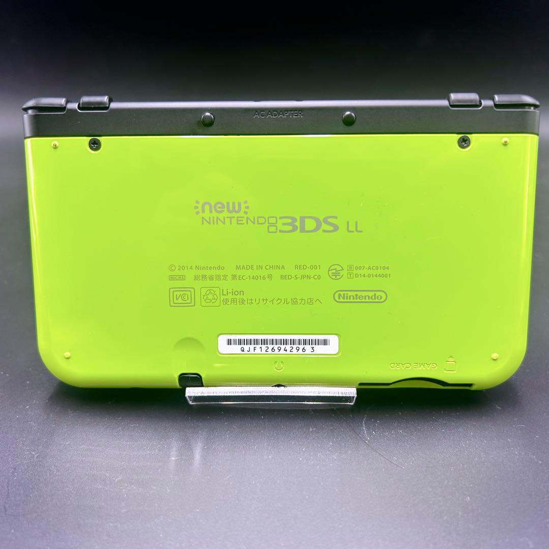 IPS液晶 newニンテンドー3DS LL ライム×ブラック 3DS 付属品