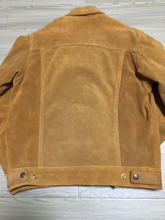 人気 schott ショット スエード USA製 3rd レザージャケット - Gジャン 日本国産 Schott USA レザー スウェード トラッカージャケット レザージャケット