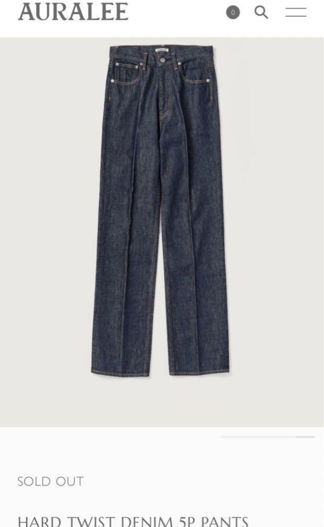 AURALEE HARD TWIST DENIM 5P サイズ32 デニム AURALEE Hard Twist Denim 5P Pants | 大阪心斎橋のメンズ洋服の