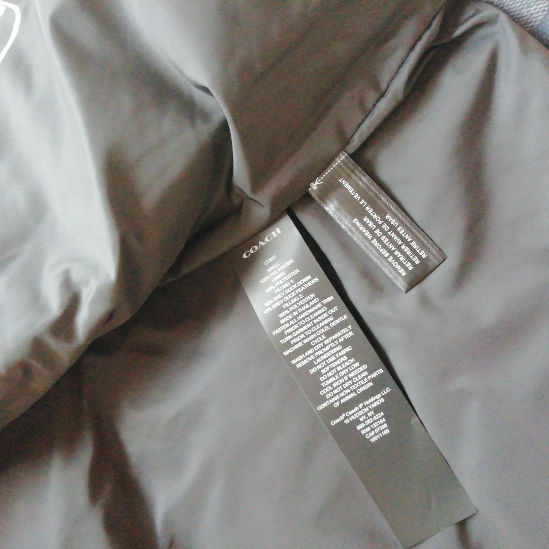 正規店購入★コーチ★シグネチャー★ダウンベスト黒サイズあり★新品、タグ付き