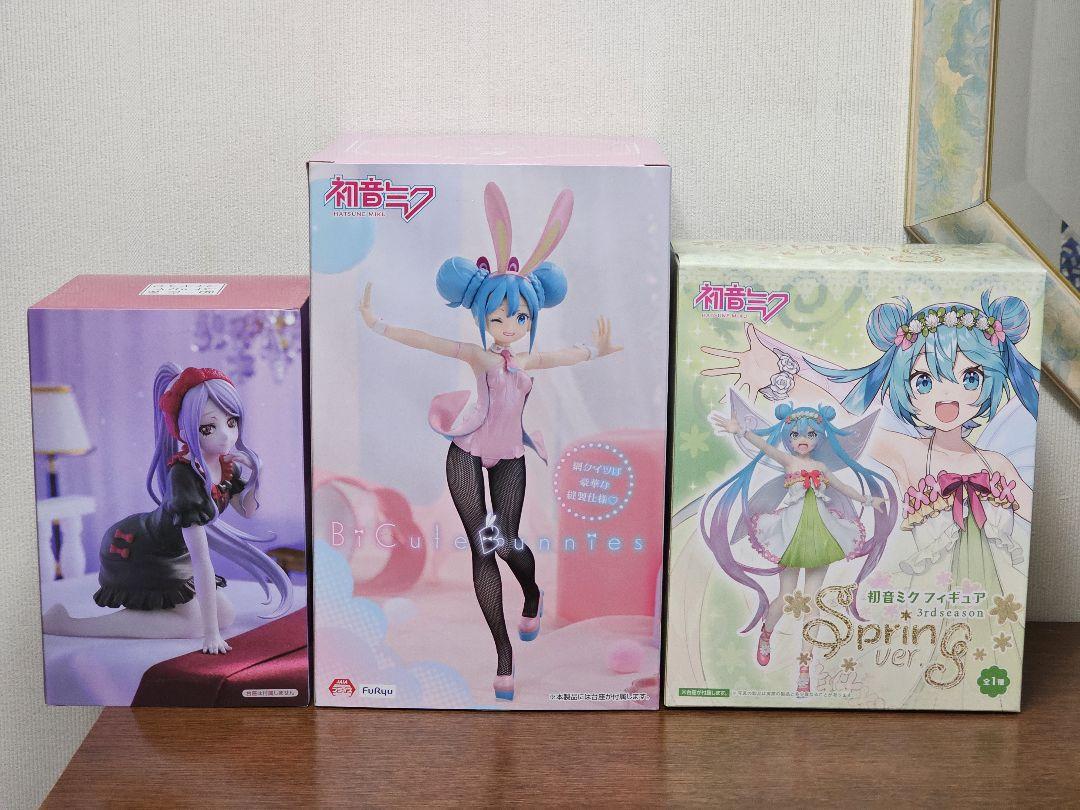 初音ミク オーバーロード シャルティア フィギュア3点セット 外