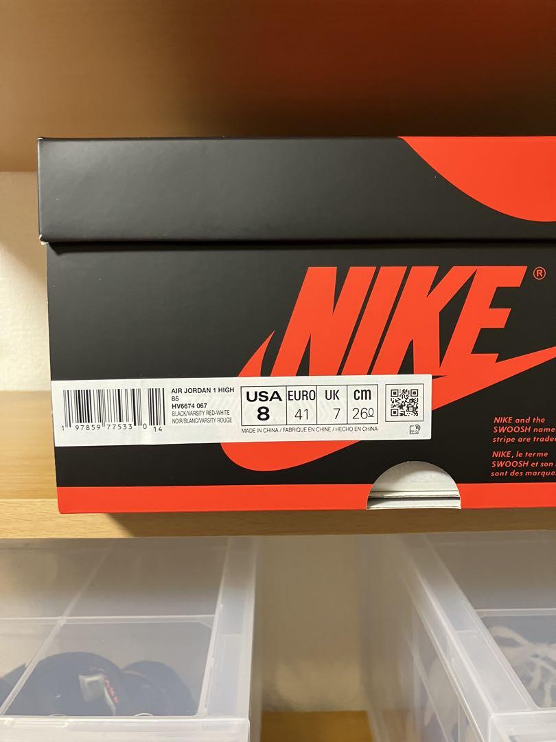 靴 NIKE Air Jordan 1 High 85 Bred