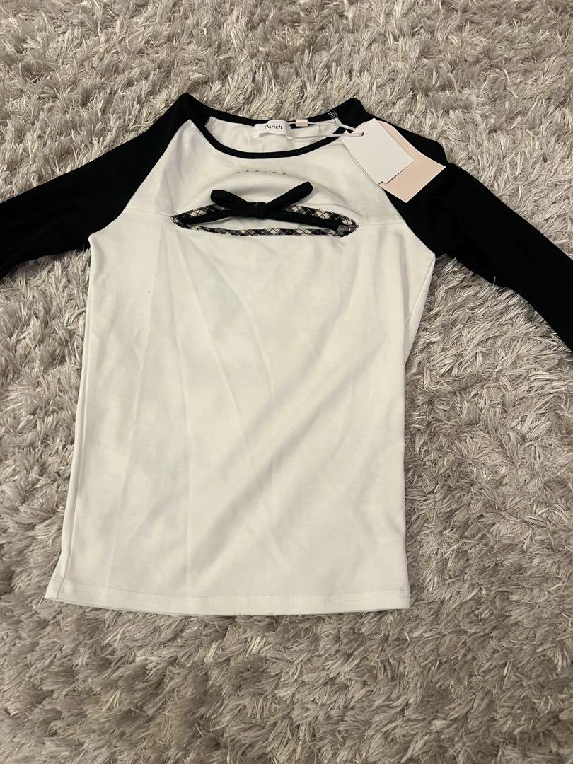 ダーリッチ オーブンリボンTシャツ 黒