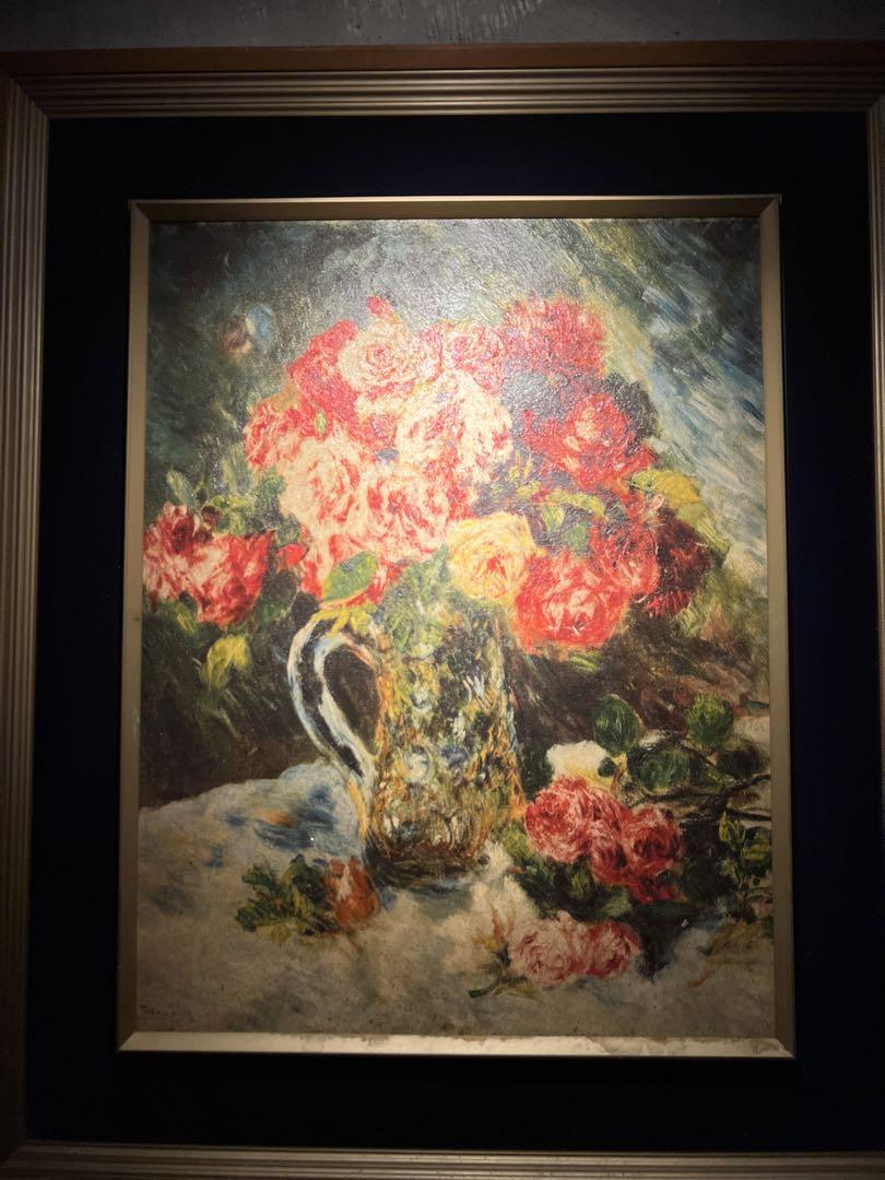 ルノワール　薔薇　精密複製絵画
