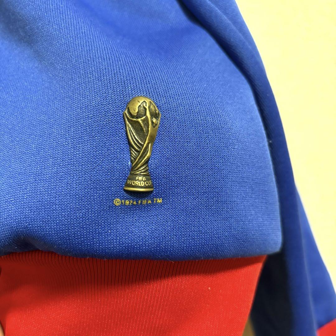 adidas アディダス 刺繍ロゴ フランス代表 トラックジャケット S-M