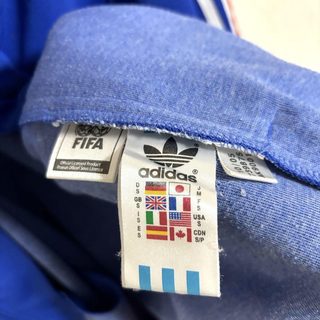 adidas アディダス 刺繍ロゴ フランス代表 トラックジャケット S-M