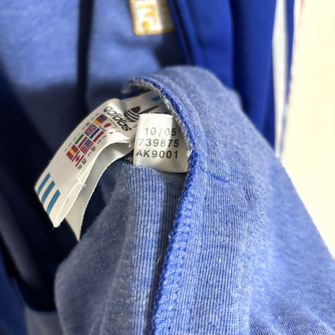 adidas アディダス 刺繍ロゴ フランス代表 トラックジャケット S-M