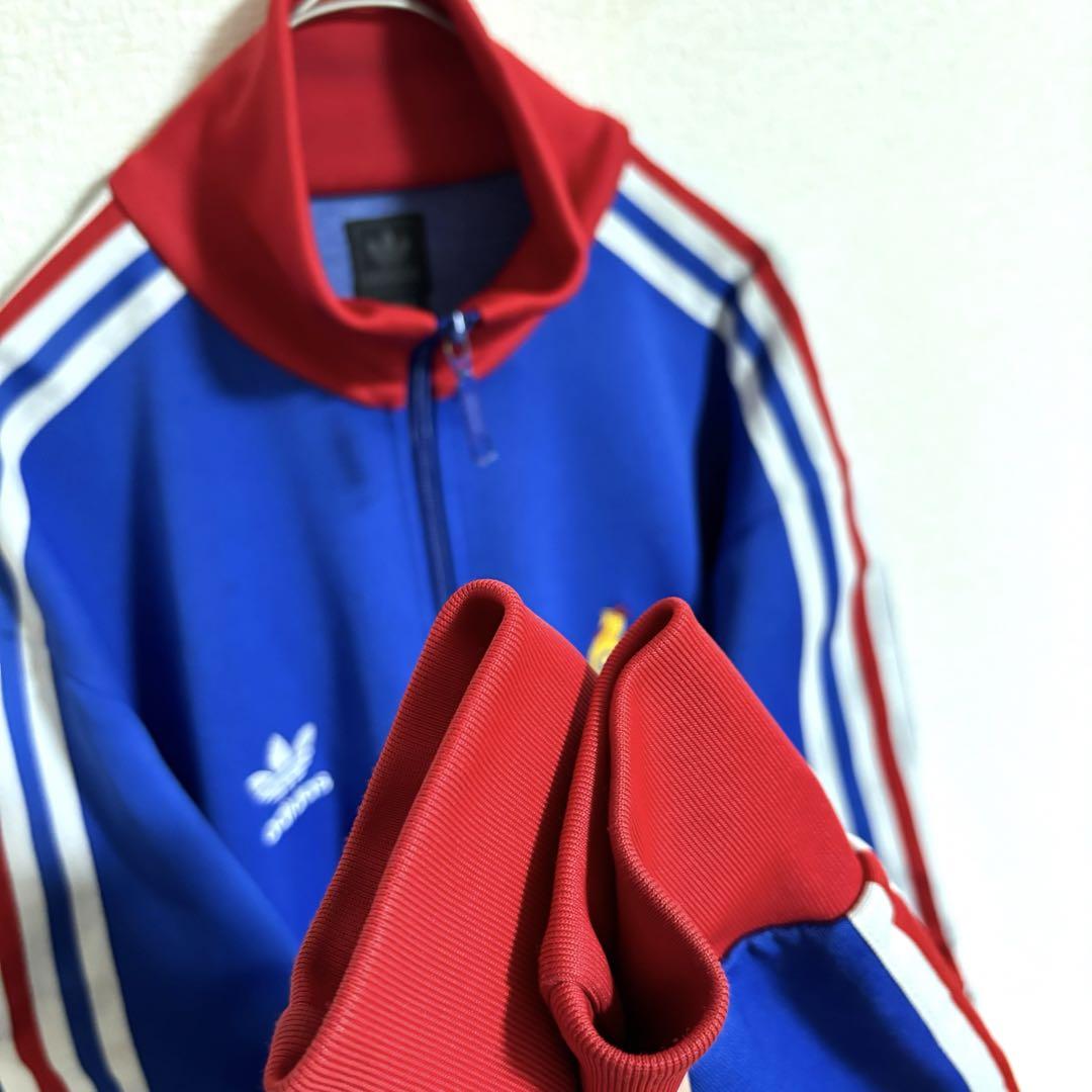 adidas アディダス 刺繍ロゴ フランス代表 トラックジャケット S-M