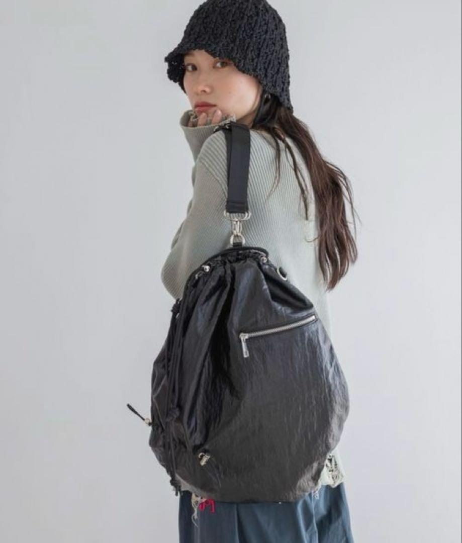 【極美品】 JEANASIS マルチWAYドロストショルダー　今季新作 黒