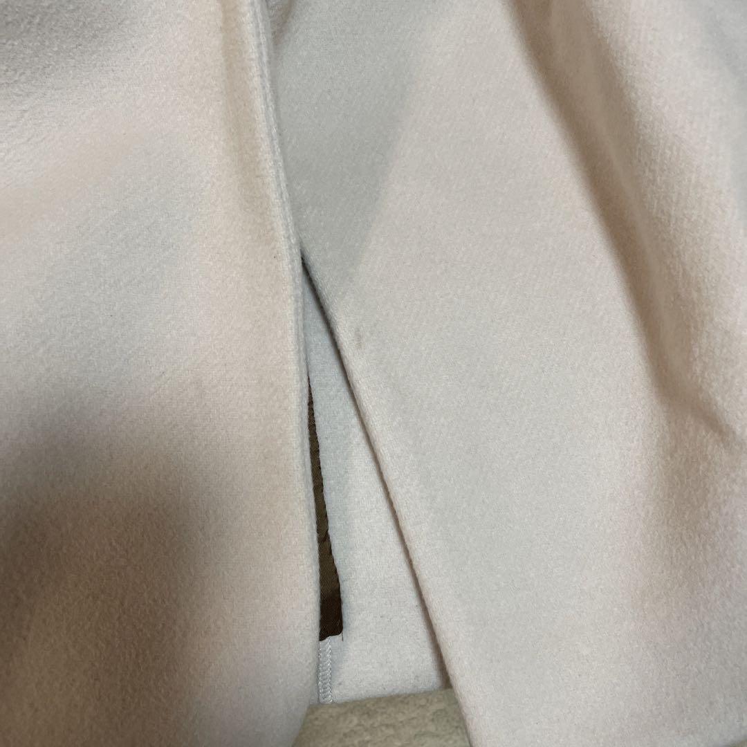 IENA MANTECOノーカラーコート　38 ナチュラル　美品