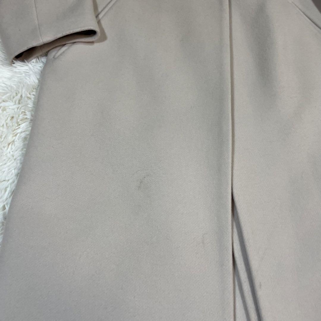 IENA MANTECOノーカラーコート　38 ナチュラル　美品