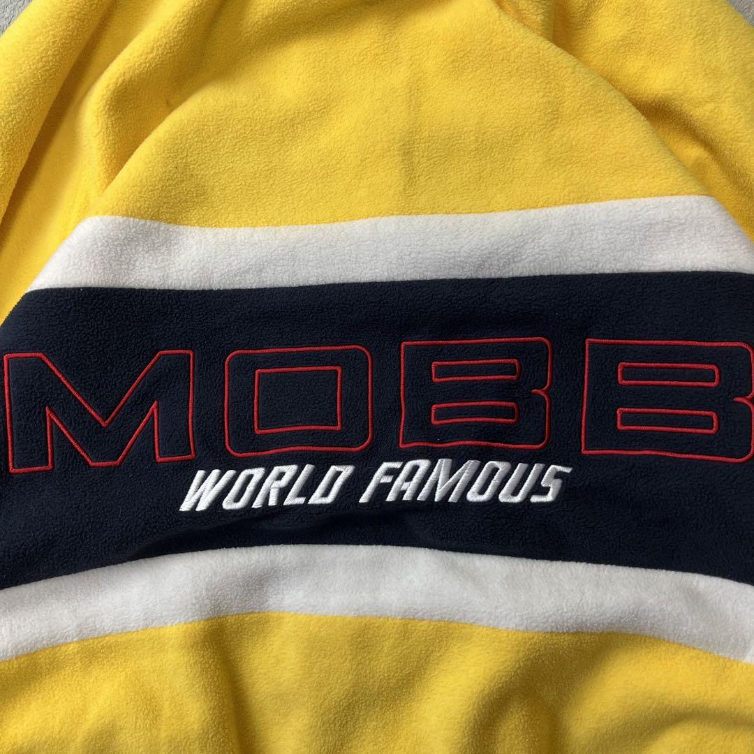 y2k mobb リバーシブルジャケット 刺繍ロゴ イエロー レッド XL程度