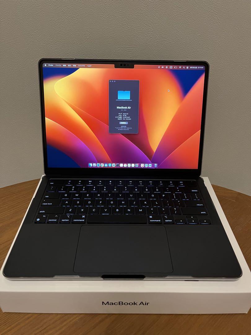 MacBook Air M2 13インチ 24GB 1TB ミッドナイト