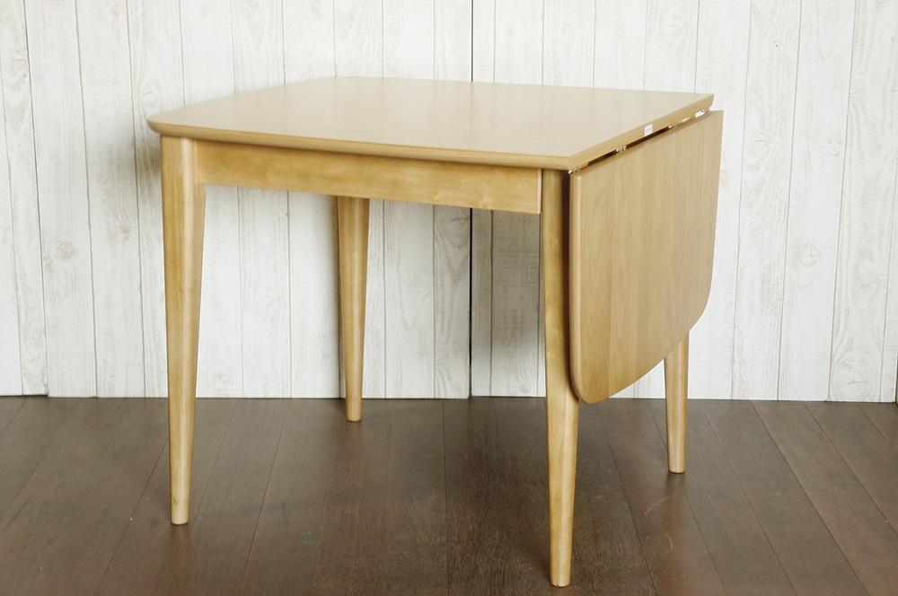 BH83新品未使用アウトレット80～120cm伸長式ダイニングテーブルNA