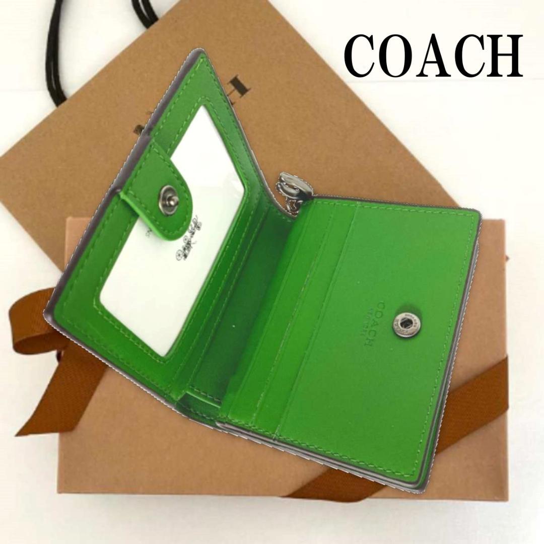 新品】COACH 折りたたみ財布 スナップウォレット マイフラワー グリーン - メルカリ 新品】COACH 折りたたみ財布 スナップウォレット マイフラワー グリーン - メルカリ