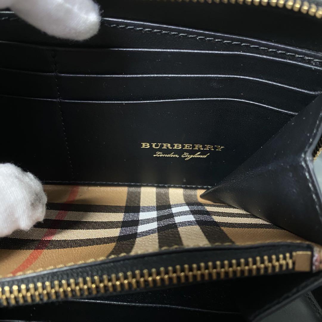 BURBERRY バーバリー 長財布 ノバチェック ラウンドファスナー ビック